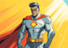 design an awesome superhero cartoon character