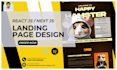 create a modern, responsive react js or next js landing page