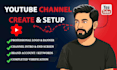 create and setup youtube channel