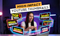 create an attractive and engaging youtube thumbnail