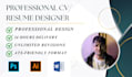 make professional CV, infographic resume design on canva