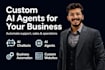 create ai agents, bots and websites for your business
