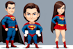 create an amazing superhero caricature character