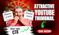 design youtube thumbnail professionally and creatively