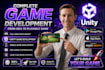 be your professional 2d and 3d unity game developer