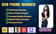 do provide b2b lead generation and cell phone