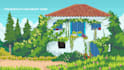 create pixel art background or environment design