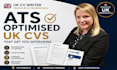 write an ats optimised UK CV and linkedin profile