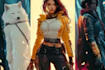 design cyberpunk and fantasy character splash art