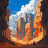 create fantasy environment concept art , landscape