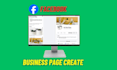 professional facebook business page creation and optimize