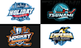 do hockey team jersey or sports club logo design