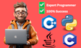 be your coder and do c language cpp c sharp java python programing project