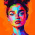 paint expressive colorful abstract portraits