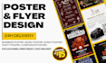 design high quality poster with fast delivery