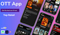 create ott and iptv, netflix alternative streaming platform with an admin panel