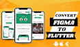 convert figma design to flutter app UI