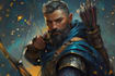 create fantasy character design and d and d, illustration