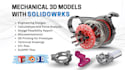 create mechanical 3d model in solidworks