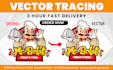 do vector tracing,recreate logo raster to vector in adobe illustrator