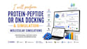 help you in protein peptide, dna docking and md simulation