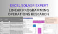 do excel solver tasks of linear programming and operations research