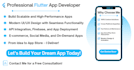 develop ios and android app using flutter