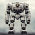 custom futuristic mecha robot character illustration art