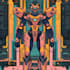 custom futuristic mecha robot character illustration art