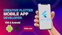 do mobile app development for android and ios apps using flutter