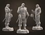 3d model character modeling 3d design miniature 3d figure statue for 3d printing