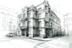 create digital sketches of concept buildings design