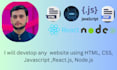 write code javascript, react, PHP, mern web application