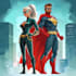 make drawing of super hero character