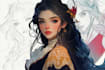 draw a fantasy character illustration