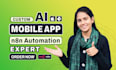 do ai mobile app development, android ios app, ai agent as software developer