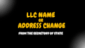 change llc name, do ownership transfer from the state sos