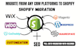 clone store website migration domain transfer godaddy wix wordpress to shopify