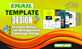 design responsive html email template, psd, xd, figma to html email template