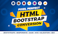 convert figma xd PSD to responsive HTML5 bootstrap5