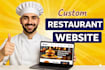 build a restaurant food ordering websites for cafe, bakery and catering