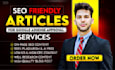 write 30 unique SEO friendly articles for quick google adsense approval