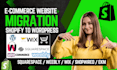 migrate shopify to wordpress website wix ecwid weebly ecommerce store migration