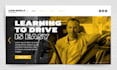 design driving school website driving school landing page elearning wix website