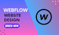 create responsive webflow website with a professional look