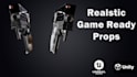 make 3d model props,assets for unity and unreal