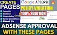 fix google adsense policy violation issues expert page writer