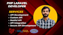 develop secure laravel apis, custom restful API development, and API integration