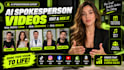 create an ai spokesperson video and edit and mix it