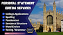 professionally edit your statement of purpose and personal statements